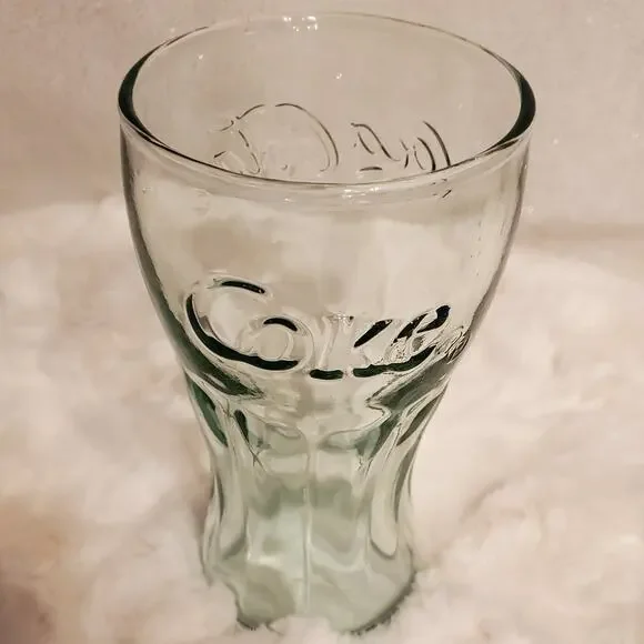 Libbey Coca-Cola Coke Green Tint Mini Drinkware Set of 5 Glasses Tumbler 6.25 OZ - Picture 6 of 7